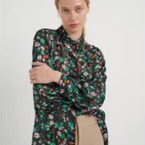 In Wear Secia A-Line Floral Shirt Size 12 NWT